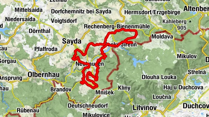 Blockline Loop 3: Holzhau " Kreuztanne " Neuhausen " Seiffen " Holzhau