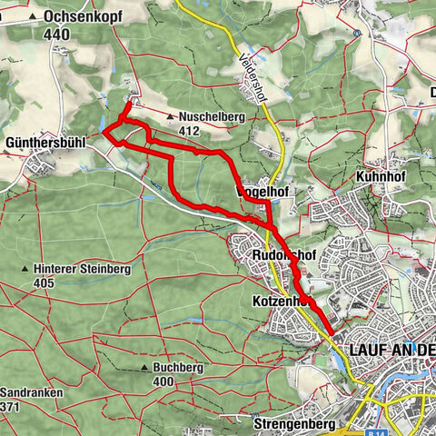 Rundwanderung - Lauf an der Pegnitz