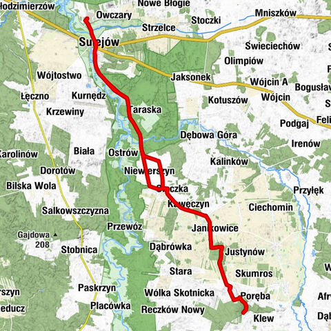 Okolice Sulejowa - pod Diablą Górę