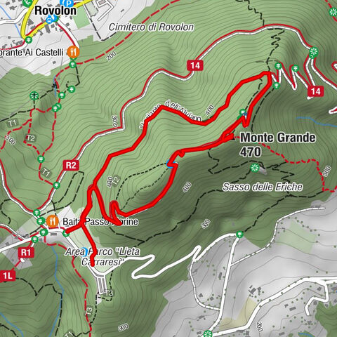 Monte Grande Rundweg Teolo, Veneto
