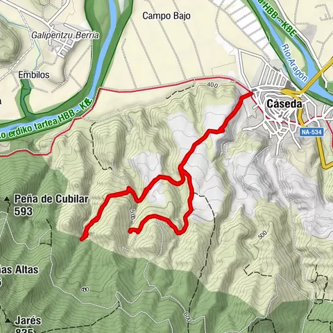 Navarra - Sendero de las fuentes de La Aurita y Lifuentes. Caseda