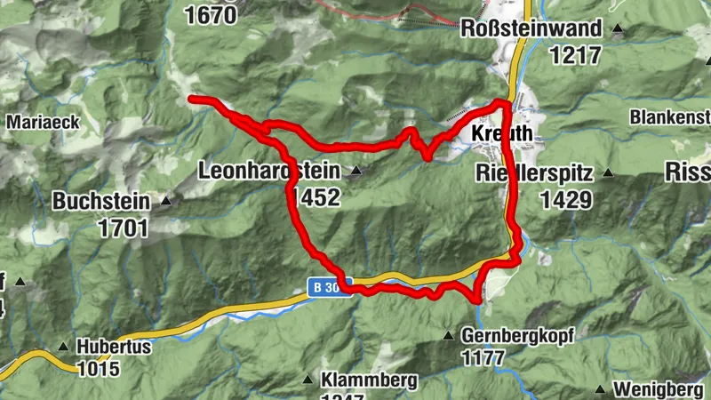 To Schwarzentenn Alm via the Leonhardstein saddle