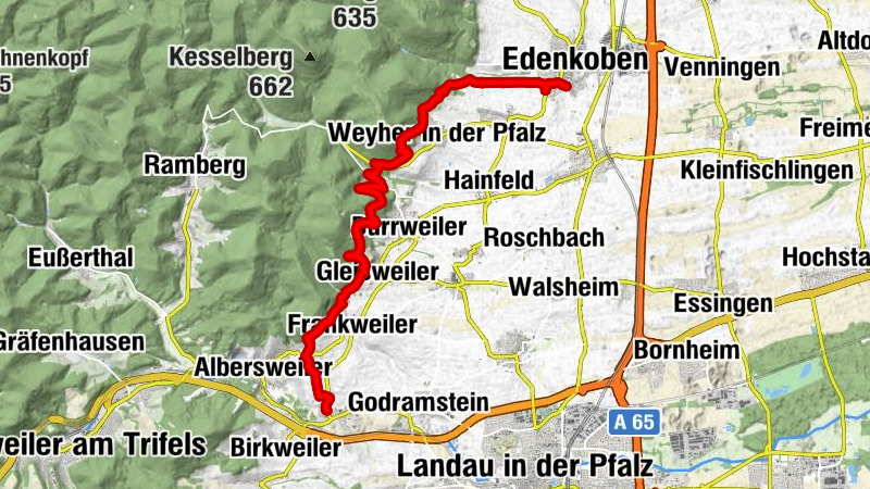 Pälzer Keschdeweg / 3rd Stage Siebeldingen - Edenkoben