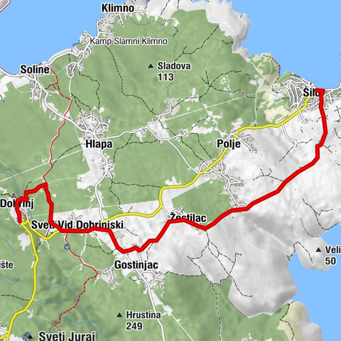 Dinarisches Gebirge: Krk, Dobrinji - Silo