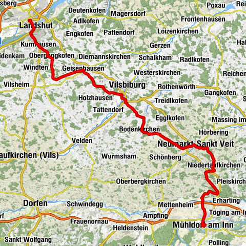 Mühldorfer Radlstern: Mühldorf-Landshut