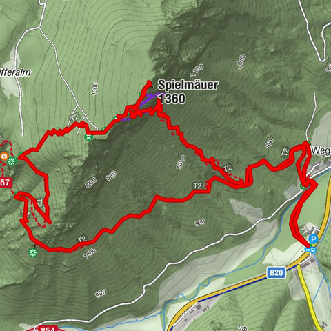 Spielmäuer, Felix´ Himmelsleiter Klettersteig D Mariazell, Österreich