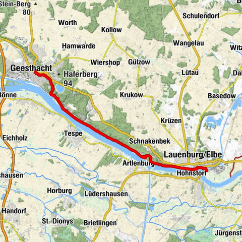 Geesthacht nach Lauenburg