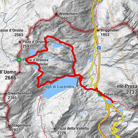 Lakes Orsino, Orsirora and Valletta Route
