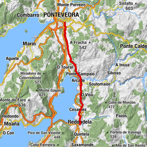 Camino Teil 2 Redondela - Pontevedra