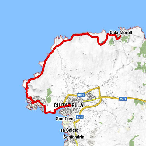5. Etappe Ciutadella Cala Morell