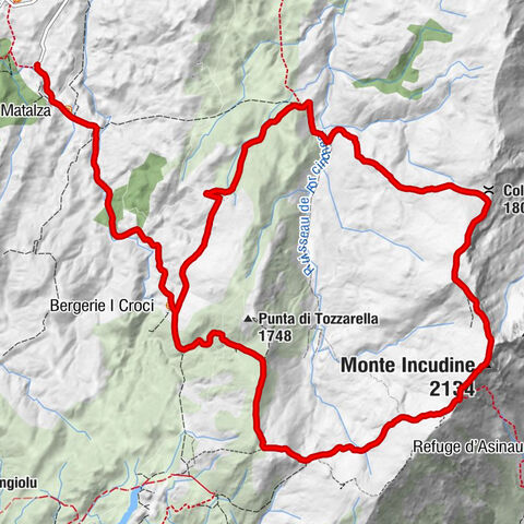 Refuge de Matalza - Bocca Stazzunara - Monte Incudine - Bergerie I Croci