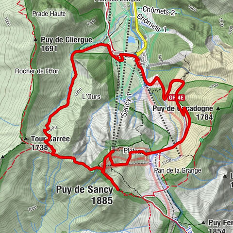 Azur Sancy - Col de Courre - Puy Redon - Pas de l'Âne