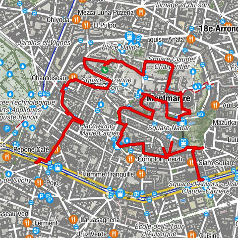 Levallois-Perret - Butte Montmartre - Neuilly-sur-Seine - Anvers