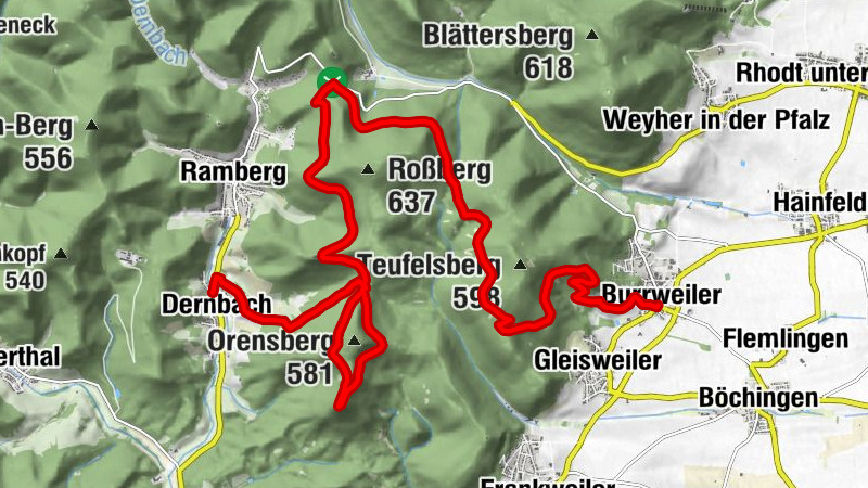 Pfälzer Weinsteig Stage 07 Burrweiler - Dernbach