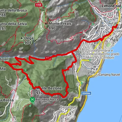 Monte Bestone via Butterfly Trail
