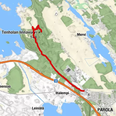 Winter biking route, Hattula