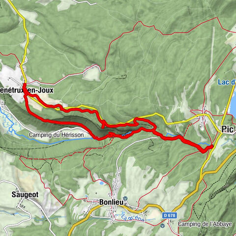 Die 7 Wasserfälle des Hérisson