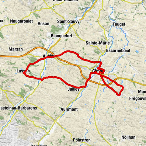 Gimone and Arrats with e-bike