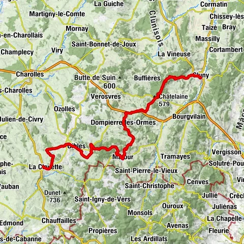 CycloRoute71 - Etape 11 de La Clayette à Cluny
