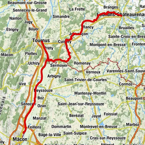 Au fil de l'eau de Louhans à Mâcon