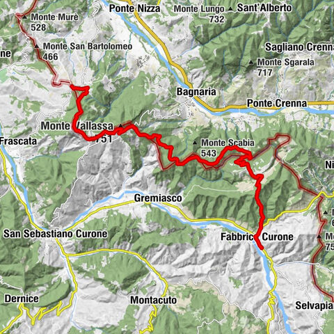 Sentiero 103 : Serra del Monte - Fabbrica Curone in camminata