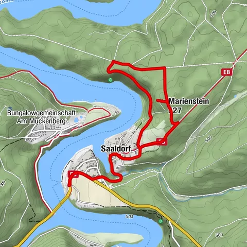 Marienstein in Saaldorf - circular hiking route - Bad Lobenstein