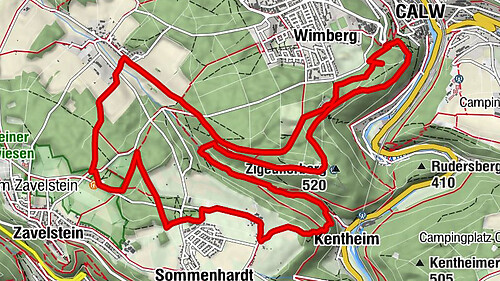 Water, Woods and Meadowtrail / Zavelstein > Calw (Premium trail & Genussweg)