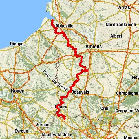 GR125 from Magny-en-Vexin to Saint-Valery-sur-Somme