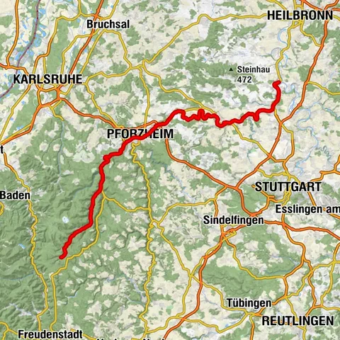 Enz valley bike path
