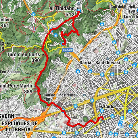 Barcelona - Turó de Mont - el Tibidabo - Peu del Funicular