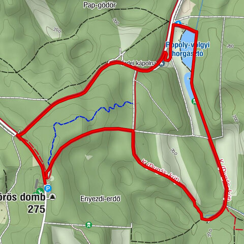 Bőszénfa - Vörös domb - Dugás-kút