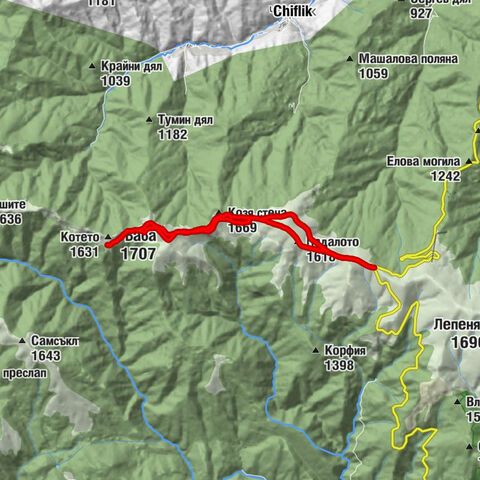 Троянски проход - Козя стена - Баба - Коли кон