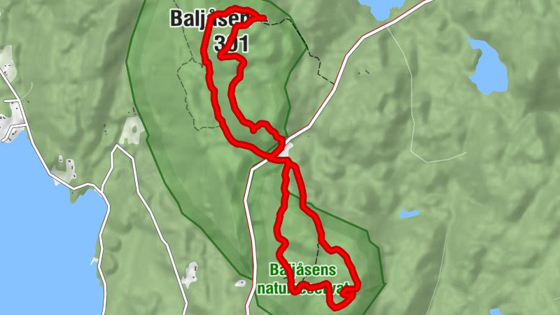 Åmåls kommun - Petersborg - Björndalsberget - Baljåsen