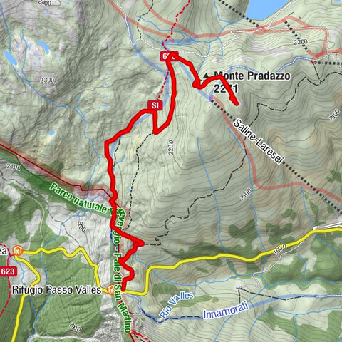 Passo valles - rifugio larisei