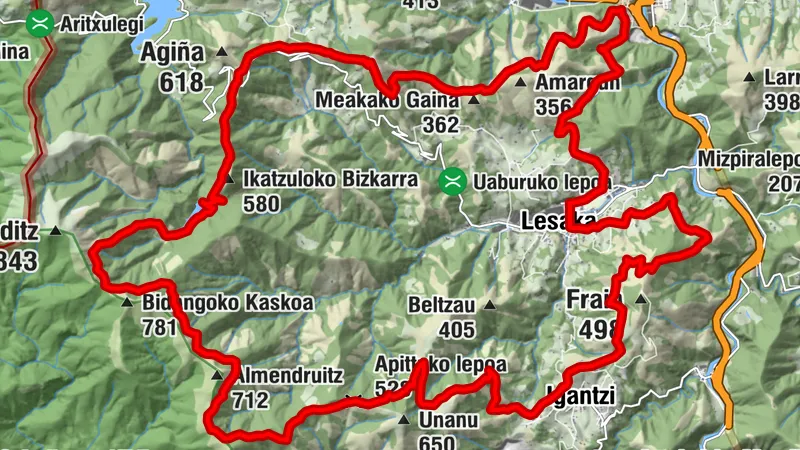 Lesaka. Burdin Bidea