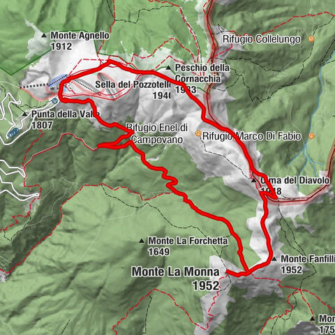 Campocatino - Monte Pozzotello - Monte Fanfilli - Monte La Monna