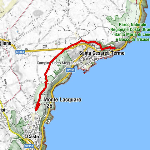 Santa Cesarea Terme - Monte Lacquaro - Castro