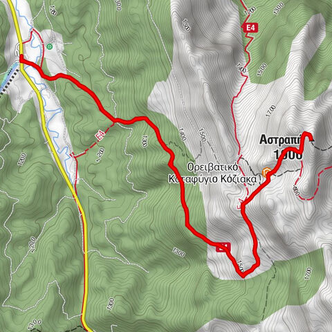 Δήμος Πύλης - Ορειβατικό Καταφύγιο Κόζιακα - Αστραπή