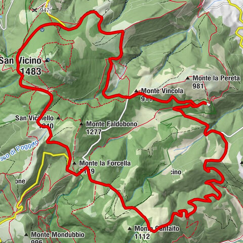 Elcito - Il Cantuccio - Monte Vincola - Monte la Forcella
