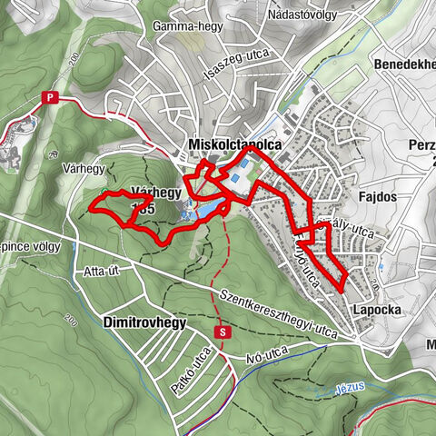 Miskolc - Jézus Szíve kápolna - Tusculanum kisvendéglő - Várhegy