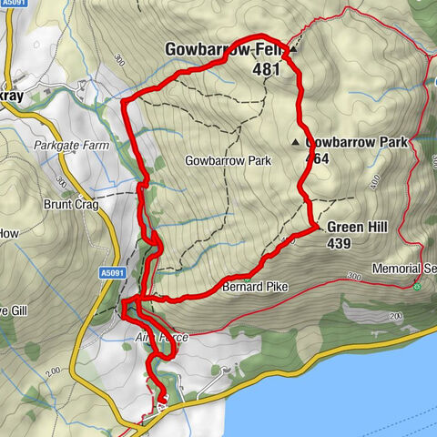 Matterdale - Gowbarrow Fell - Gowbarrow Fell Summit - Green Hill