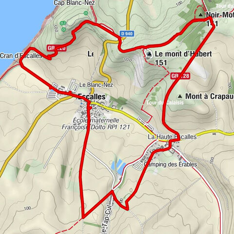 Église Saint-Maxime - Noir-Mottes - Le mont d'Hubert - Escalles