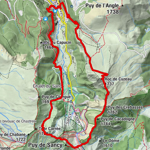 Mont-Dore - Puy Redon - Puy de Sancy - Roc de Cuzeau