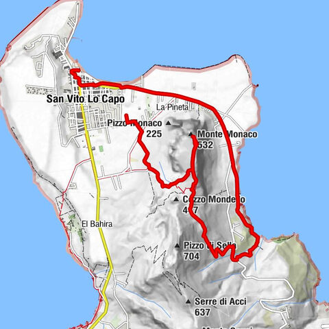 San Vito Lo Capo - Monte Monaco - Zarbo di Mare - Santuario di San Vito