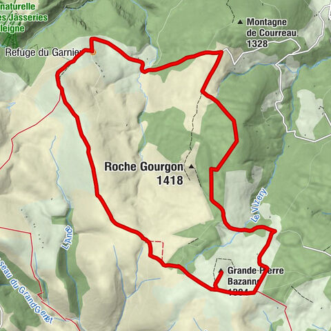 Refuge du Garnier - Les Varsées - Grande Pierre Bazanne - Auberge de Garnier