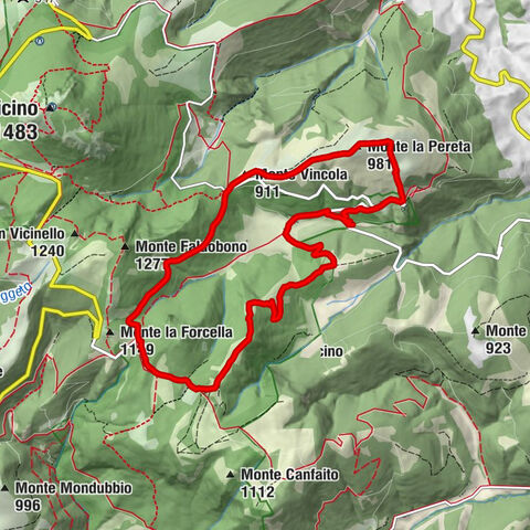 San Severino Marche - Monte Pulcino - Monte Vincola - Monte la Pereta