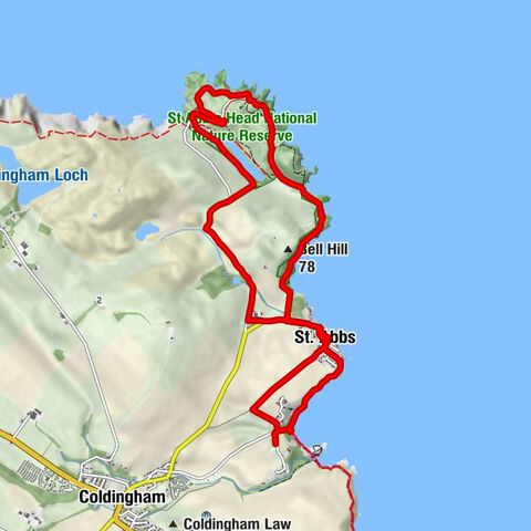 Coldingham Sands - St Abbs Parish Church - Bell Hill - The Old Smiddy Cafe