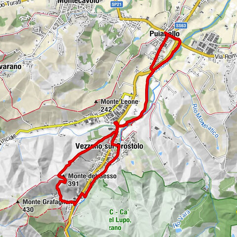 Puianello - Vezzano sul Crostolo - Monte del Gesso