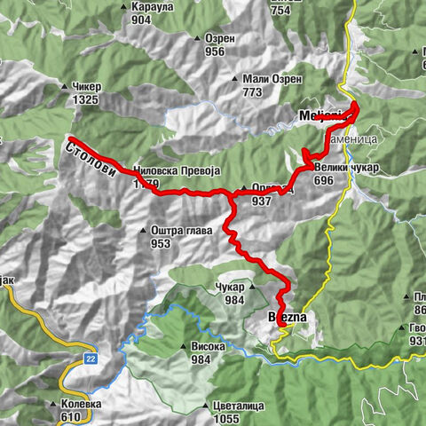Мељаница - Ниловска Превоја - Усовица - Планинарски дом „Зорица Гиздовић“