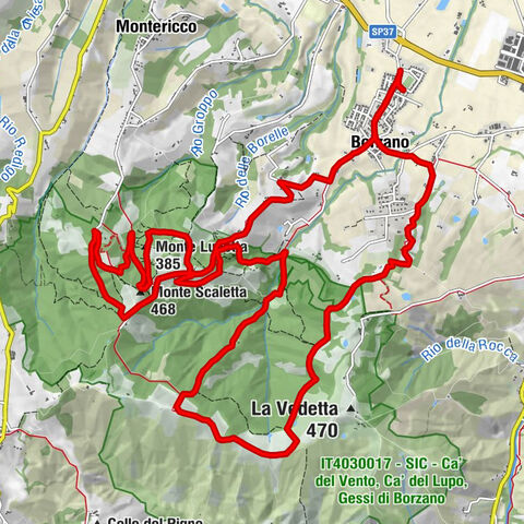 Borzano - Chiesa della Beata Vergine Maria - Monte Scaletta - Monte Lunetta